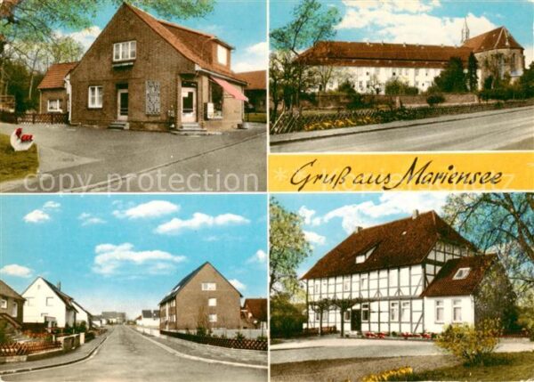 Mariensee Strassenpartien Fachwerkhaus