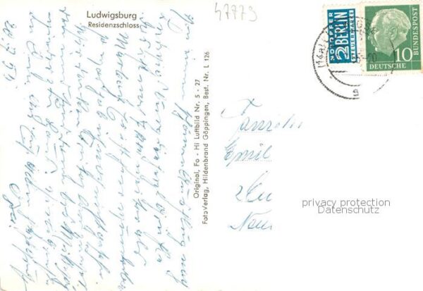 Ludwigsburg  Wuerttemberg Residenzschloss Fliegeraufnahme – Bild 2