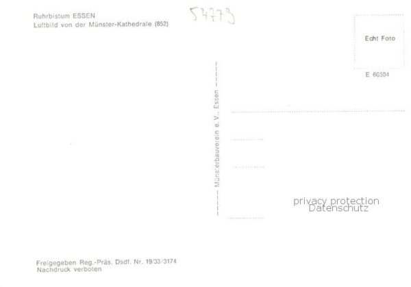 Essen  Ruhr Ruhrbistum Essen Fliegeraufnahme von der Muenster Kathedrale – Bild 2