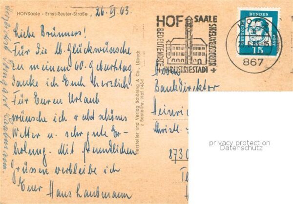 Hof Saale Ernst Reuter Strasse – Bild 2