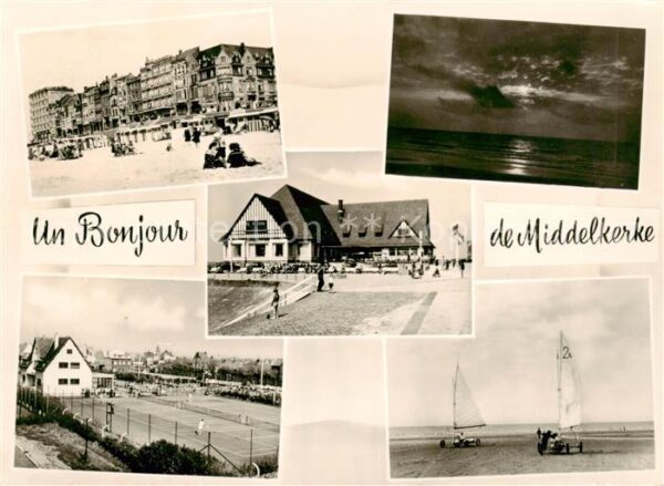 Middelkerke Belgium Teilansichten Strand Sportplatz Strandsegler