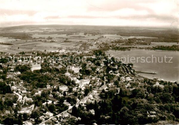 Starnberg Starnbergersee Fliegeraufnahme