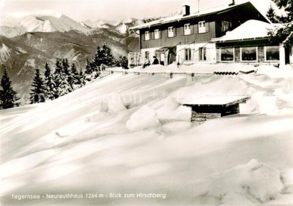 Tegernsee Neureuthhaus Blick zum Hirschberg