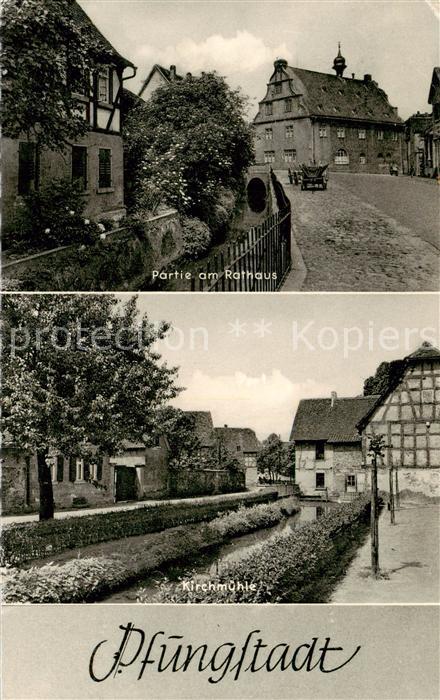 Pfungstadt Partie am Rathaus Kirchmuehle