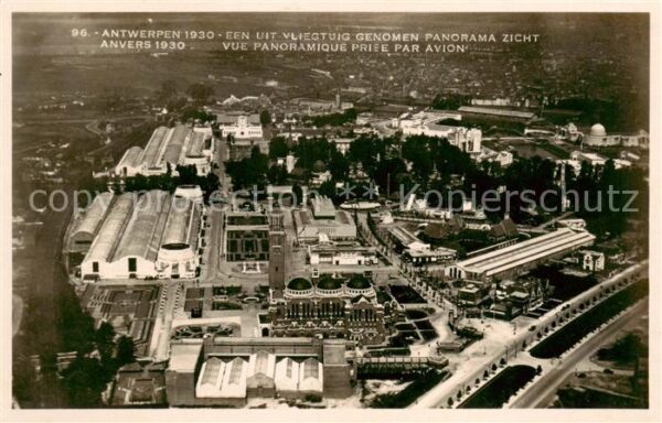 Antwerpen Anvers Vue panoramique priee par avion