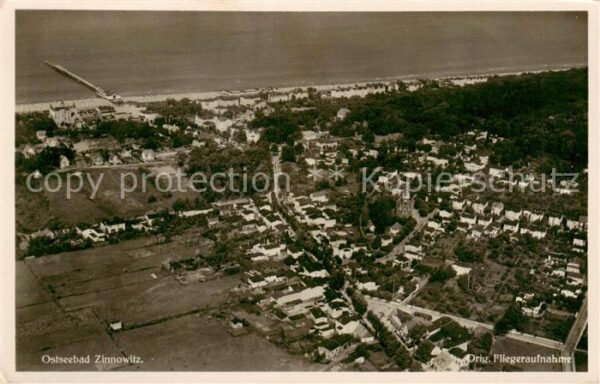 Zinnowitz Ostseebad Fliegeraufnahme
