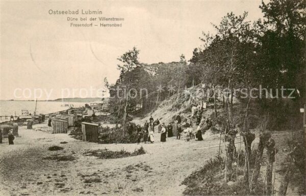 Lubmin Ostseebad Duene bei der Villenstrasse Fresendorf Herrenbad