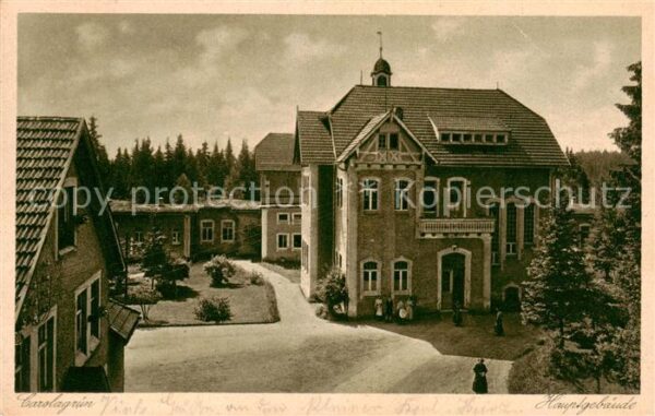 Carolagruen Schoenheide Erzgebirge Hauptgebaeude