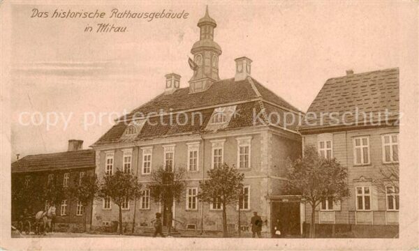 Mitau Jelgava Latvia Historisches Rathausgebaeude Feldpost