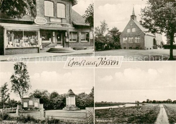 Joessen Weser Edeka Laden Schule Weserblick Denkmal