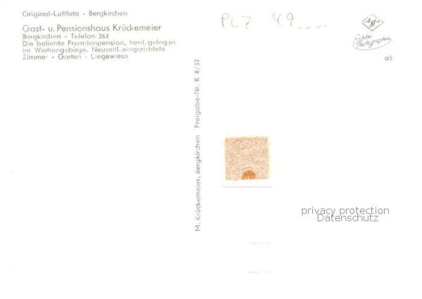 Bergkirchen Bad Oeynhausen Fliegeraufnahme mit Gasthaus Krueckemeier – Bild 2