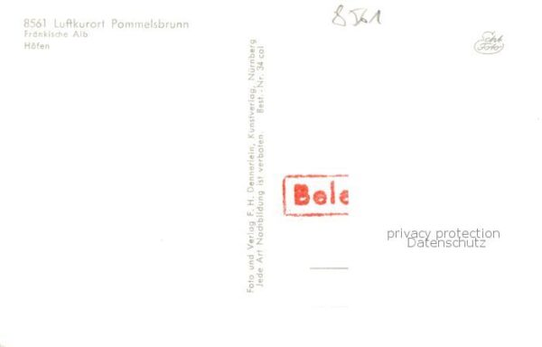 Hoefen Pommelsbrunn Panorama Luftkurort Fraenkische Alb Belegmuster – Bild 2
