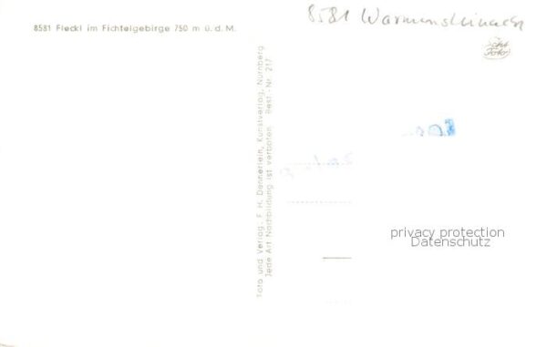 Fleckl Oberwarmensteinach Panorama Ort im Fichtelgebirge – Bild 2