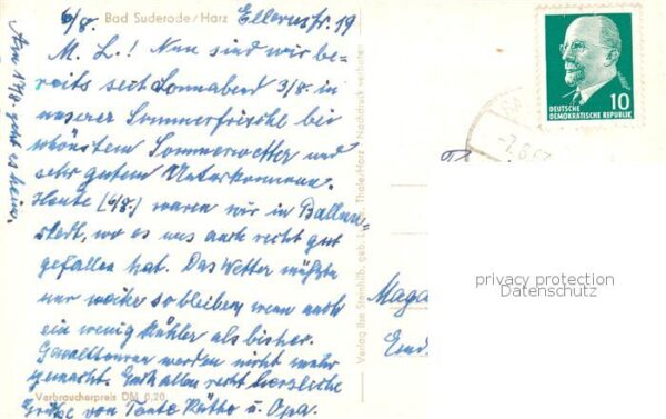 Bad Suderode Ortsansicht mit Kirche – Bild 2