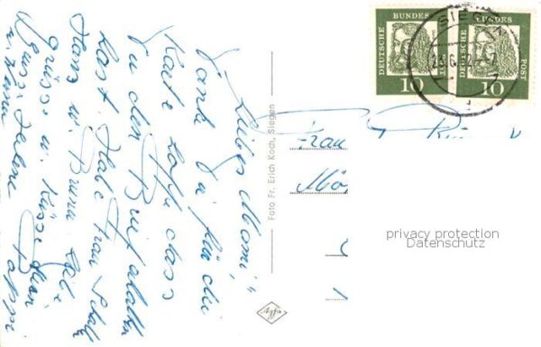 Siegen  Westfalen Hauptbahnhof und Vorplatz Siegbruecke Unteres Schloss Martinik – Bild 2