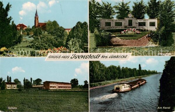 Isenstedt Luebbecke Westfalen Kirche Schule Ehrenmal Am Kanal