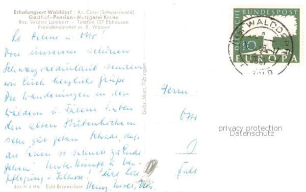 Walddorf Altensteig Gasthof Pension Metzgerei Krone Gastraeume – Bild 2