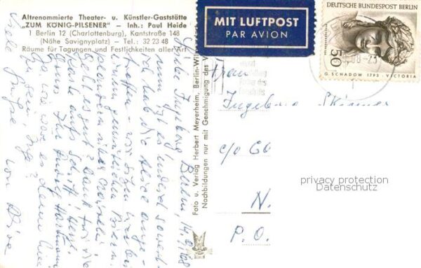 Charlottenburg Altrenommierte Theater und Kuenstler Gaststaette Zum Koenig-Pilse – Bild 2