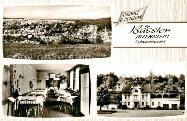 Altensteig Schwarzwald Panorama Gasthof Pension Baessler Gaststube