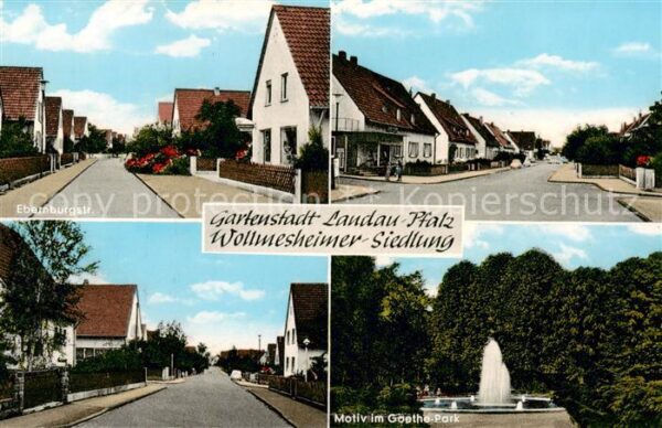 Landau  Pfalz Ebernburgstrasse Motiv im Goethe Park