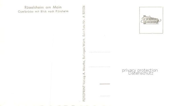 Ruesselsheim Main Opelbruecke mit Blick nach Floersheim – Bild 2