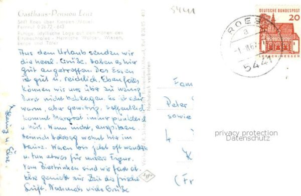 Roes Gasthaus Lenz Gaststube Burg Pyrmont Rorset Muehle Eltzbachtal – Bild 2