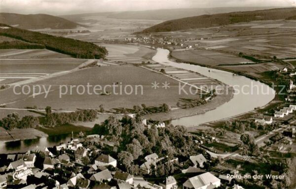 Polle Oberweser Fliegeraufnahme