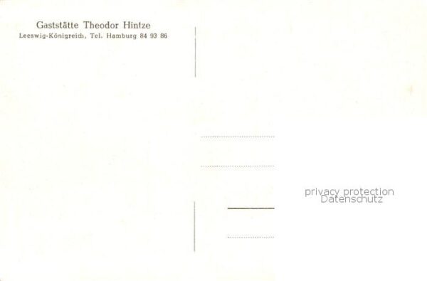 Leeswig Koenigreich Buxtehude Gaststaette Theodor Hintze – Bild 2
