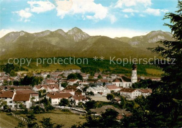 Endorf Bad Panorama mit Alpenkette