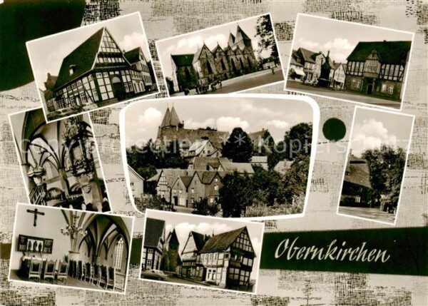 Obernkirchen Kirchen Inneres Schloss Teilansichten