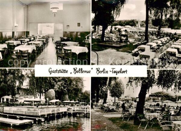 Tegelort Berlin Gaststaette Bellevue Gastraum Freiterrassen