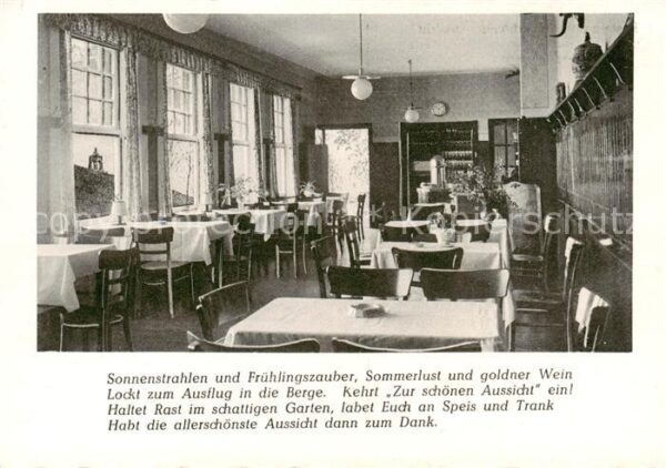 Hausberge Porta Westfalica Restaurant Zur schoenen Aussicht Gaststube