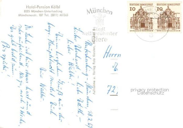 Unterhaching Hotel Pension Koelbl Bar Gaststube – Bild 2