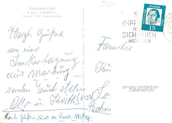 Marburg Lahn Konditorei Cafe Britz Gastraeume – Bild 2