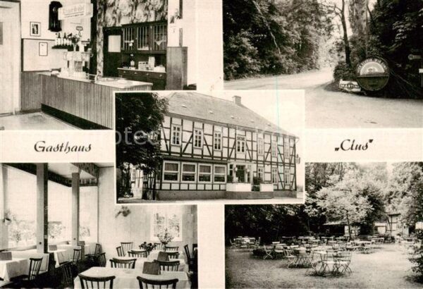 Roecke Gasthaus Clus Gaststube Theke Freiterrasse