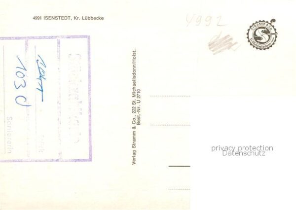 Isenstedt Luebbecke Westfalen Kirche Kaufladen Schwimmbad Bruecke – Bild 2