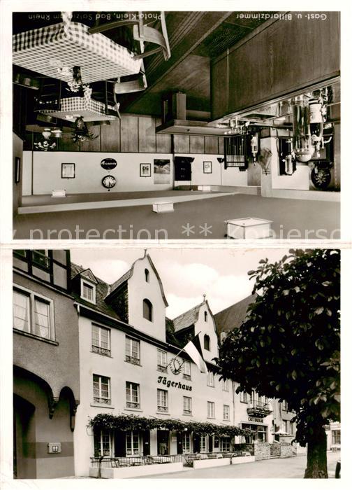 Boppard Rhein Hotel Jaegerhaus Gast und Billardzimmer Rheinblick aus dem Fenster
