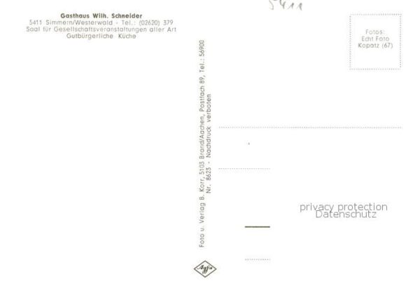 Simmern Westerwald Panorama Gasthaus Schneider – Bild 2