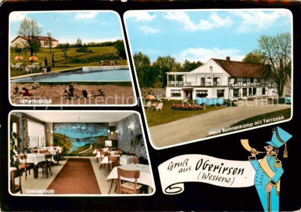 Oberirsen Schwimmbad Speiseraum Haus Bohnenkamp mit Terrasse