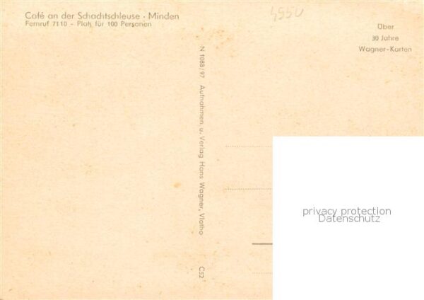 Minden  Westfalen Weser Schachtschleuse Minden Weserkreuz mit Mittellandkanal Ca – Bild 2