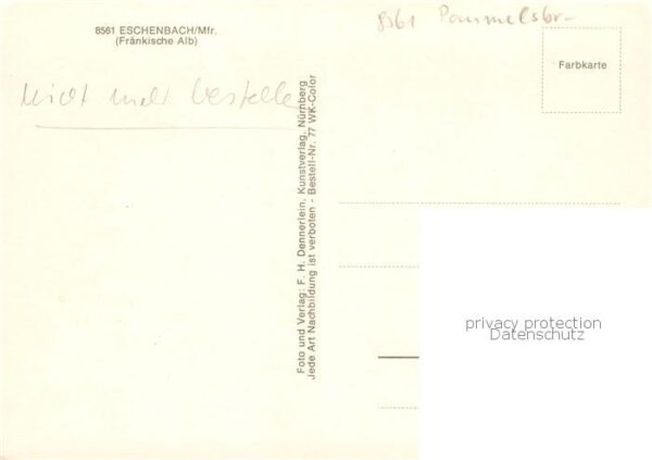 Eschenbach Mittelfranken Schloss Hirschbach Ortspartien – Bild 2