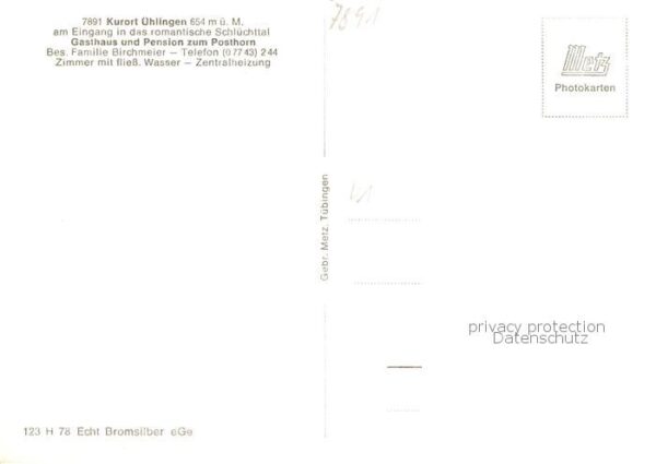 uehlingen-Birkendorf Panorama Gasthaus Pension zum Posthorn Gaststube Nebenzimme – Bild 2