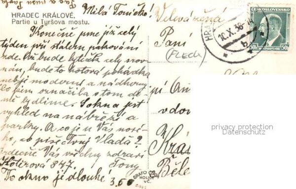 Hradec Kralove Koeniggraetz CZ Partie u Tyrsova mostu – Bild 2