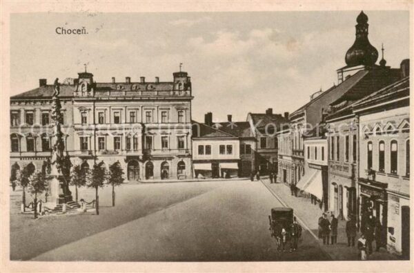 Chocen Chotzen CZ Marktplatz Saeule