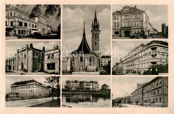 Tschaslau Caslav CZ Grand hotel Dusikovo divadlo Dek chram sv Petra a Pavla Zeme