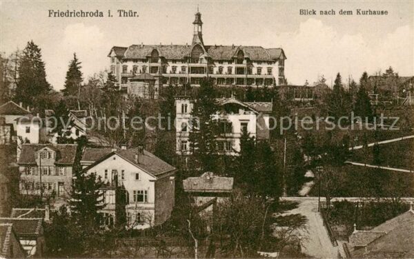Friedrichroda Blick nach dem Kurhaus