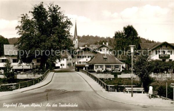 Siegsdorf  Oberbayern An der Traunbruecke