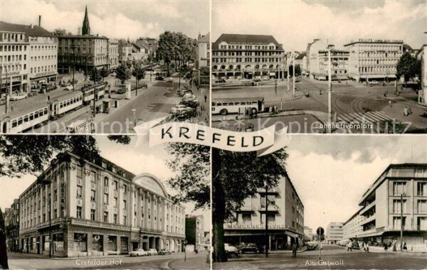 Krefeld Crefeld Ostwall Bahnhofsvorplatz Crefelder Hof Am Ostwall