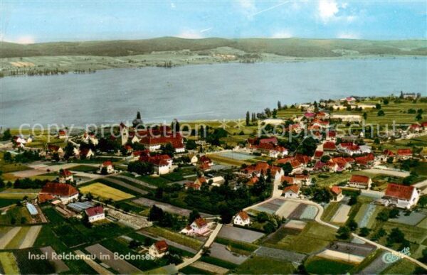 Insel Reichenau Bodensee Fliegeraufnahme