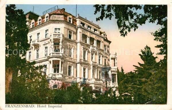 Franzensbad Boehmen Frantiskovy Lazne CZ Hotel Imperial